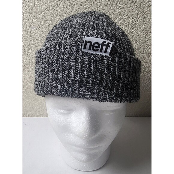 Neff Fold Heather Beanie Charcoal Heather - Picture 1 of 4